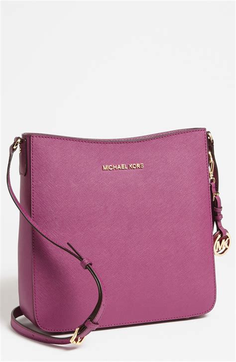 michael kors purple crossbody bags